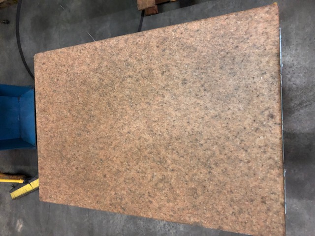 24" x 3 6" x 6" Starrett, Pink Granite Surface Plates, w/Stand, No Ledge, Grade B, 700 lbs. Weight - Image 2