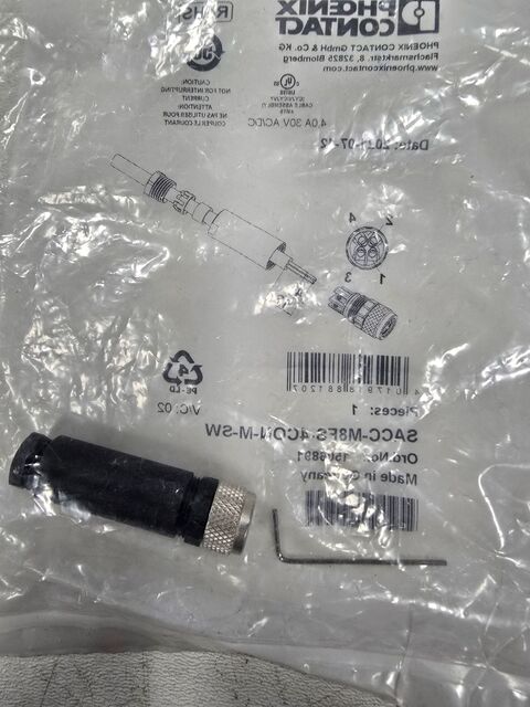 Phoniex contact sacc-m8fs-4con-m-sw connector new - Image 2