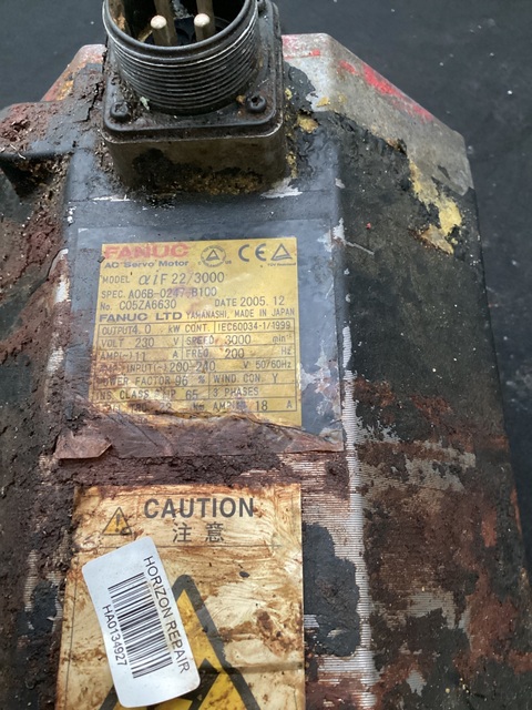 Fanuc a06b-0247-b100 aif22/3000 ac servo motor 4 kw 3000rpm parts only - Image 3