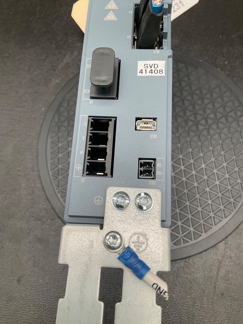 Siemens #6sl3210-5he10-8uf0 s210 servo drive 0.75kw 3ph 480v used - Image 2