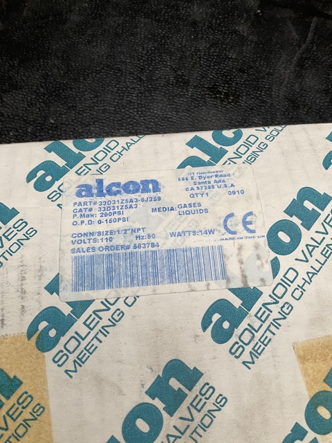 Alcon 33d31z5a3-6j259 solenoid valve 3/2 way ss 24vdc new - Image 1