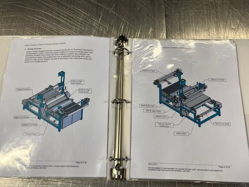 60" Advent Design Corporation #Laminator, 80-120 PSI @ 5 SCFM, 1 HP, PSA, 208/120 V., 3 phase, 2013 - Image 4