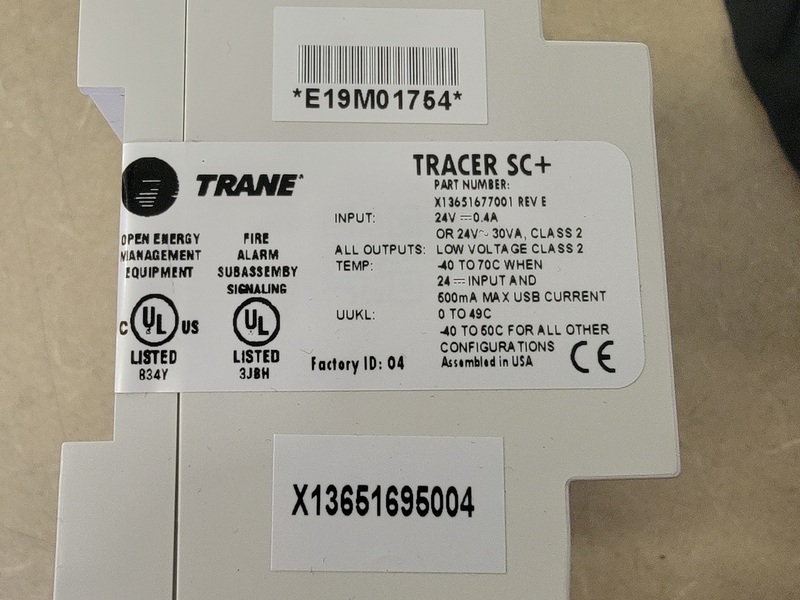 Trane #X13651677001, digital controller module - Image 2