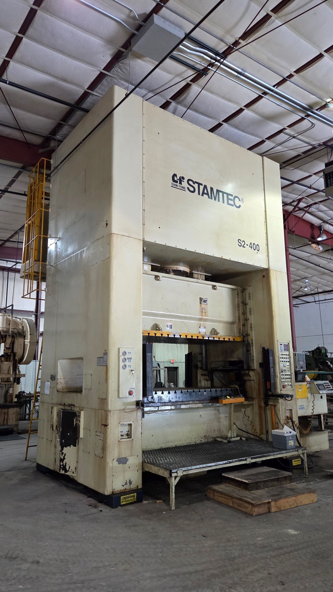 440 Ton, Stamtec #S2-400, straight side double crank press, 11.8" stroke, 27.5" Shut Height, air clutch & - Image 5
