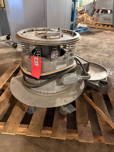 24" Sweco, vibro energy separator single deck circular screener, .25 HP, on wheeled dolly - Image 3