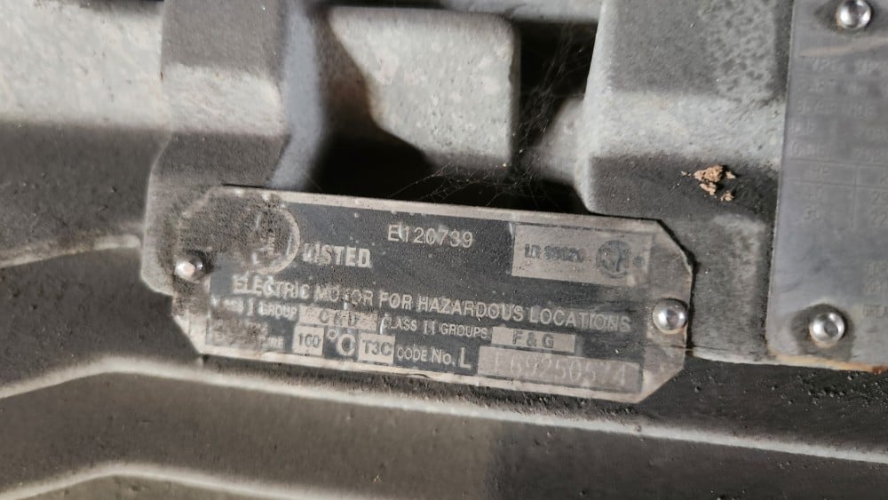 40 HP 1185 RPM Siemens 6P X-Proof, Frame 364T, TEFC, 230/460 Volts, refurbished - Image 2