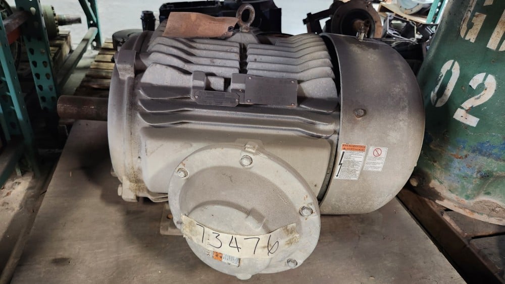 40 HP 1185 RPM Siemens 6P X-Proof, Frame 364T, TEFC, 230/460 Volts, refurbished - Image 3
