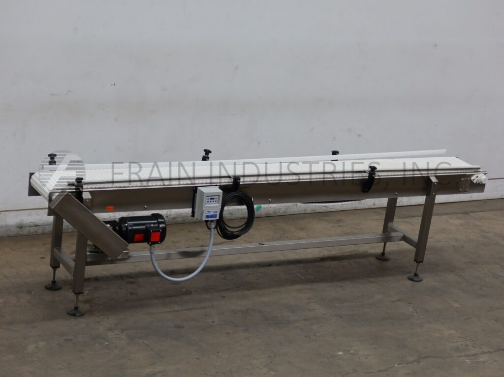 12" wide x 10' long, Stainless steel frame conveyor, 1/2 HP drive with vari-speed Control - Image 1