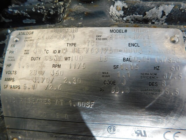 Philadelphia, atom spray dryer, 300 HP, 3575 RPM, 4000 V. - Image 10