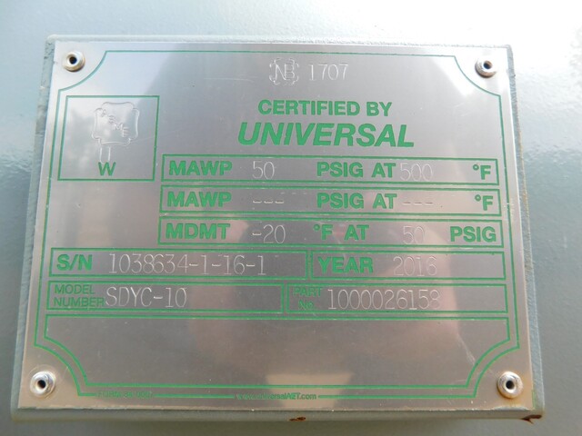 Universal AET #SDYC-10, blower silencer, 10" flanges - Image 9