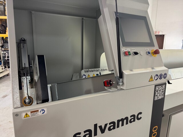 Salvamac #Salvapush-2000, Optimizing Saw, 20" blade, 240/480 V., 3ph, 1.64'-13.45' board L, 296 FPM feed, 2024 - Image 2