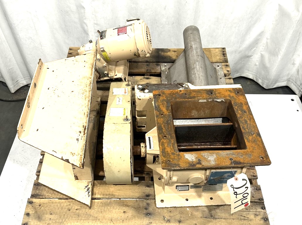 10" x 10" Mac #MD40, rotary airlock, Carbon steel, fixed tip rotor, 1 HP, 1725 RPM - Image 2