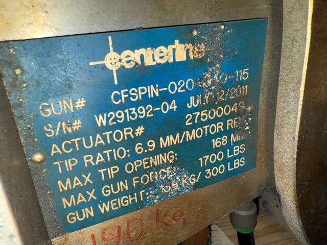 Weld Gun, Centerline, CFSPIN-020-040-115, pinch type weld gun, tested - Image 5