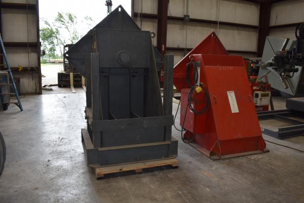 40000 lb. Aronson, HS-20 headstock & TS-20AB tailstock, variable speed rotation, hand pendant controller - Image 6
