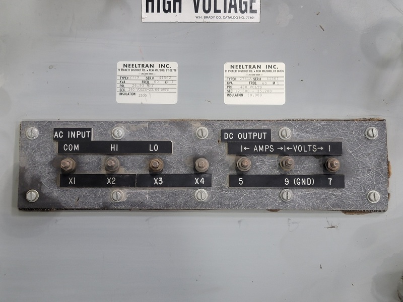 480 Primary, 12600-25200 Secondary, Neeltran 2779, power transformer, 23.64 amp - Image 2