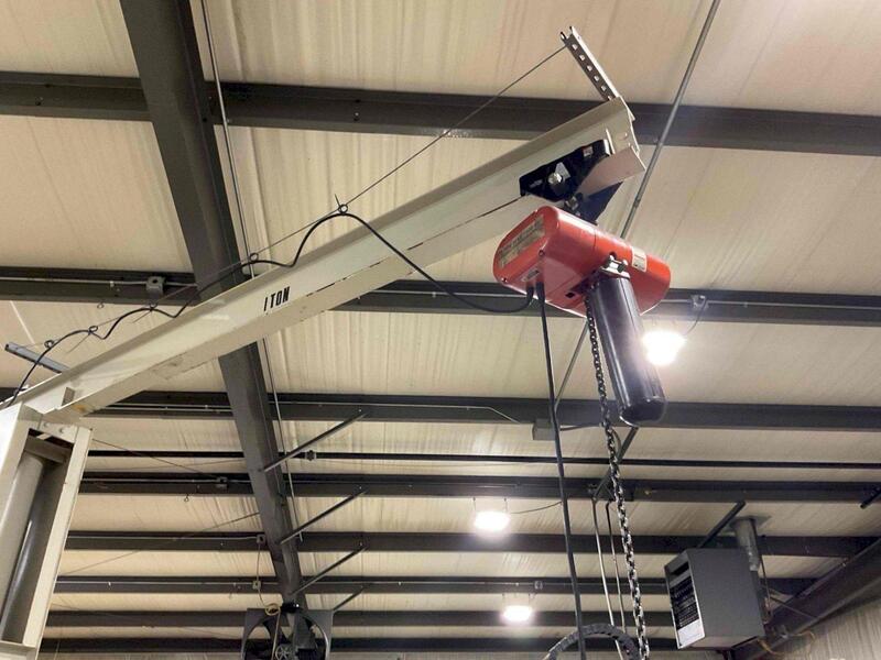 1 Ton, Handling Systems, Jib Crane, 12' height x 10' reach, CM Lodstar hoist - Image 2