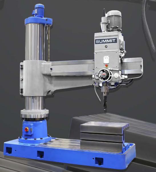 42.25"-12" Summit #RD4312, Radial Arm Drill, 8.63" spindle travel, 49-1524 RPM, 3 HP, 1.75" drill capacity - Image 1