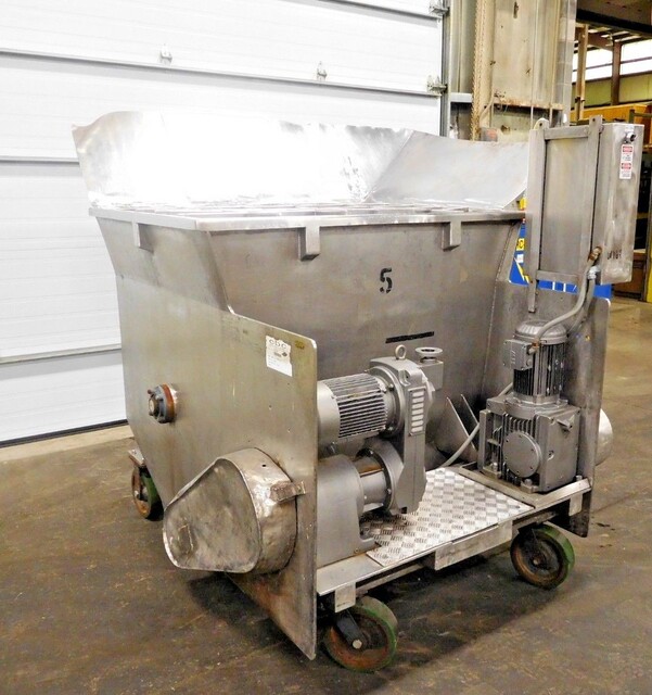Baker Perkins mixer blender jam hopper, 304 Stainless Steel, 1735 RPM, 230YY/460Y - Image 2