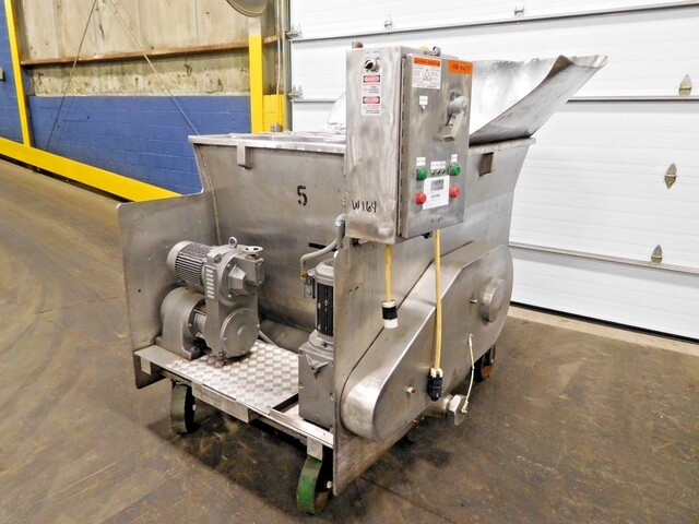 Baker Perkins mixer blender jam hopper, 304 Stainless Steel, 1735 RPM, 230YY/460Y - Image 3