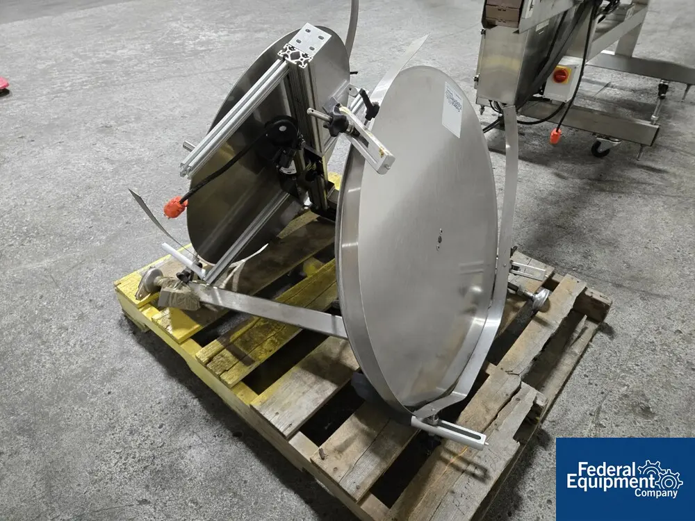 Quadrel #Moduline, In-Line Labeler, Stainless Steel, hot stamp printer & reject, on wheels, 220 V. - Image 5
