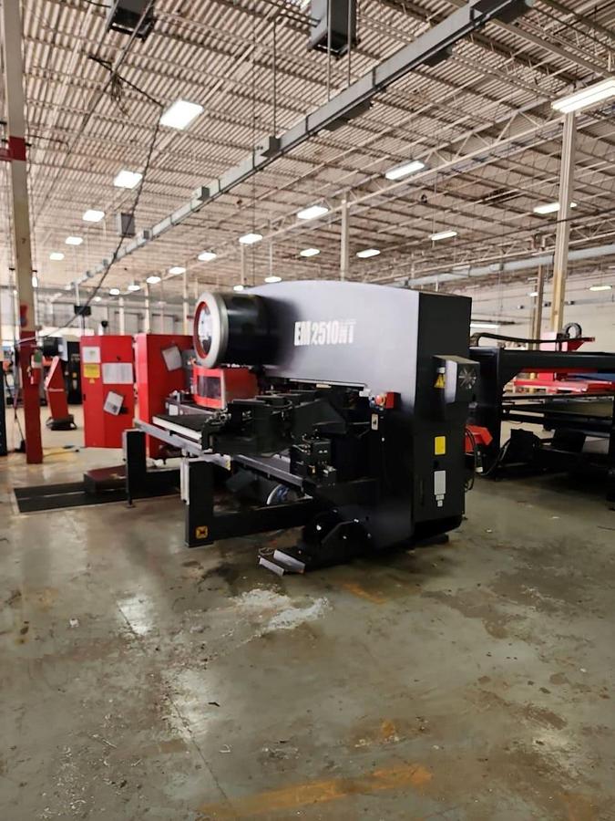 22 Ton, Amada #EM-2510NT, servo driven turret punch, 45 station, 50" x 196" sheet, NT Control, AMS4020RO2 - Image 6