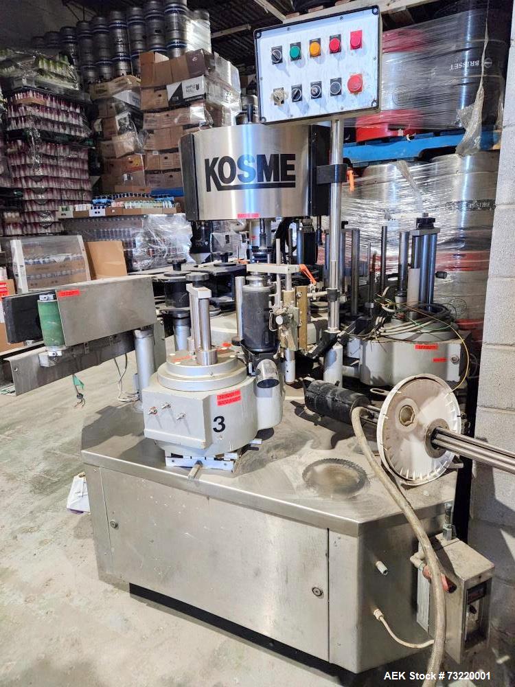 Kosme #Extra-Fix-4T-S3E3, Labeler, 6000 Bottles/Hr, 220 V., Stainless Steel - Image 1