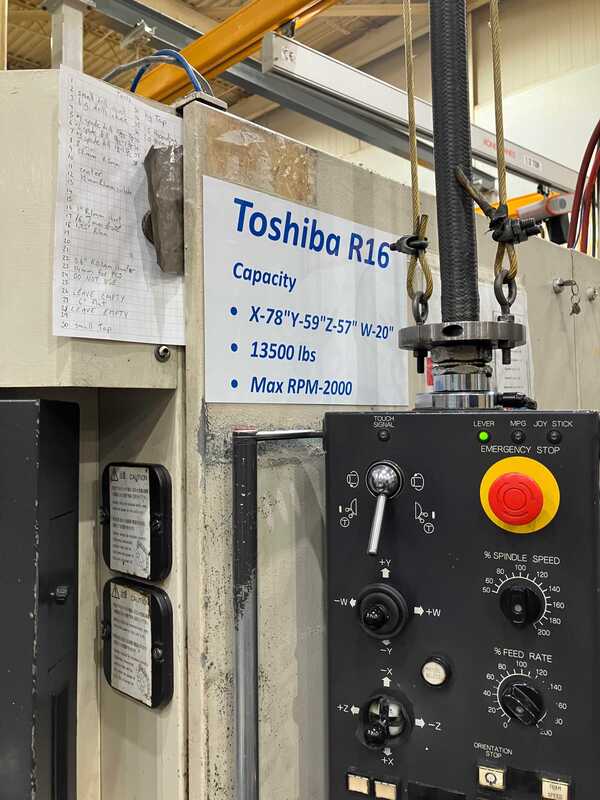 4.3" Toshiba #BTD-110H.R16, CNC horizontal boring mill table type, 38 automatic tool changer, 78.7"X, 59.1"Y - Image 3