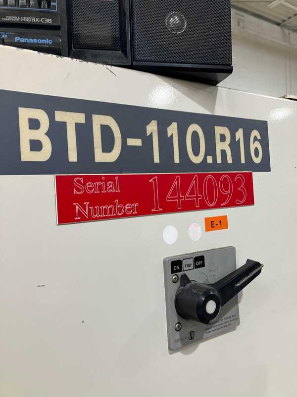 4.3" Toshiba #BTD-110H.R16, CNC horizontal boring mill table type, 38 automatic tool changer, 78.7"X, 59.1"Y - Image 9