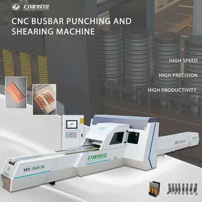 Lijian #MX602K-8C, CNC busbar punching & shearing unit, 8 tools + shear, Beckhoff Control, 2025 - Image 7