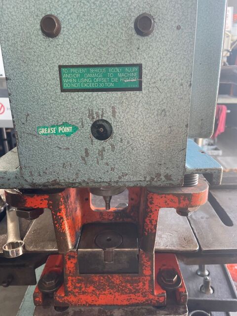 6" x 6" x 1/2" Scotchman #9012, Hydraulic Ironworker, 90 Ton, 45 SPM, 5 HP, 230 V., 12" throat, brake attach - Image 5