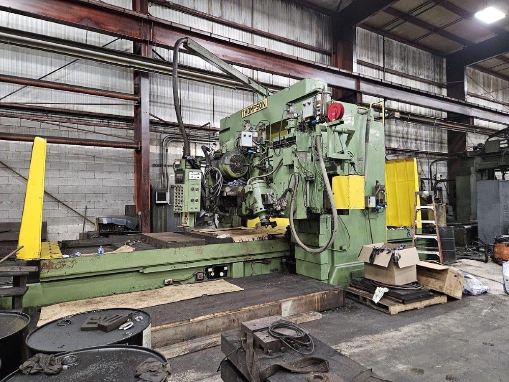 Thompson #16CX, Bridge Style Reciprocating Surface Grinder, 72" x196"table, 206" table stroke, 84" grinding - Image 1
