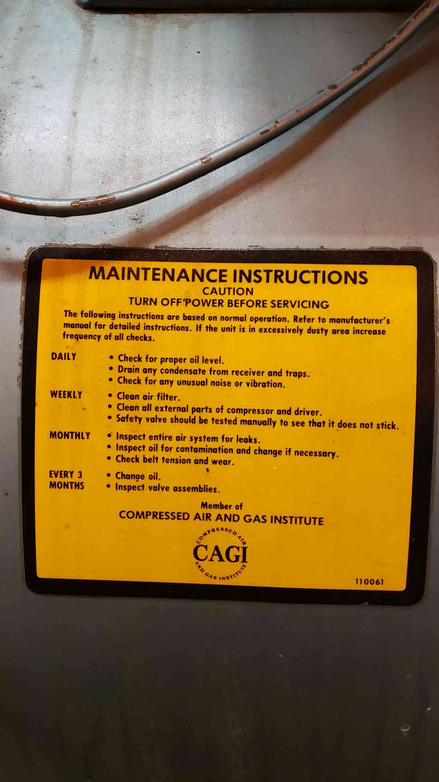 Compressed Air & Gas Institute Large Air Compressor, 200 PSI @ 650°F, 1981 - Image 6
