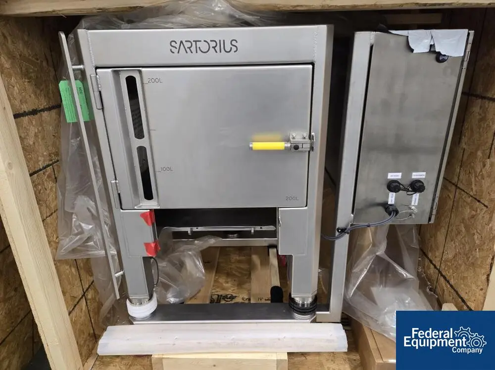 52.8 gallon Sartorius, Palletank for Mixing, Stainless Steel, Flexsafe Pro Mixer, Unused - Image 2