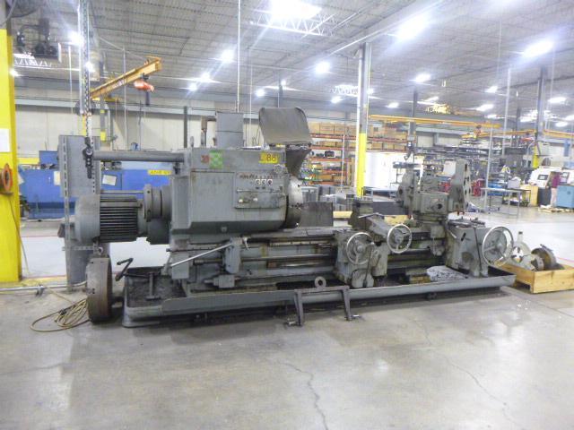No. 4A Warner & Swasey, M3550M square head saddle turret lathe, 24" chuck, 9.25"hole thru spindle, 1967 - Image 1