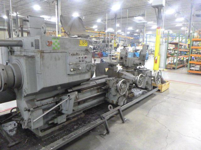 No. 4A Warner & Swasey, M3550M square head saddle turret lathe, 24" chuck, 9.25"hole thru spindle, 1967 - Image 4