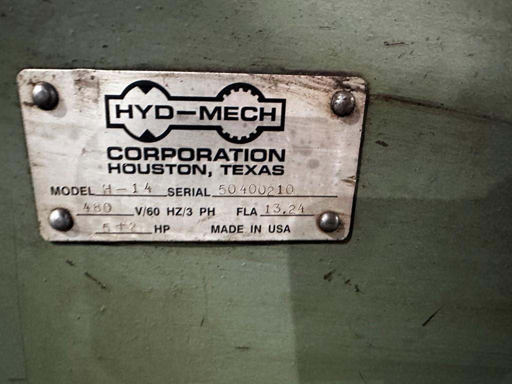 14" x 14" Hyd-Mech #H-14, dual column automatic horizontal band saw, 15' 4" x 1-1/4"blade, 2000 - Image 9