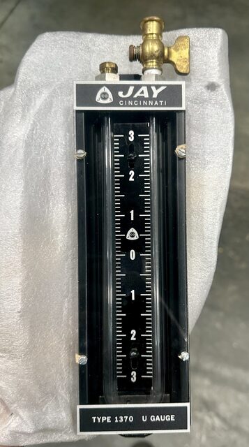 Manometer, Jay Cincinnati #1370U, gauge manumeter, unused - Image 1