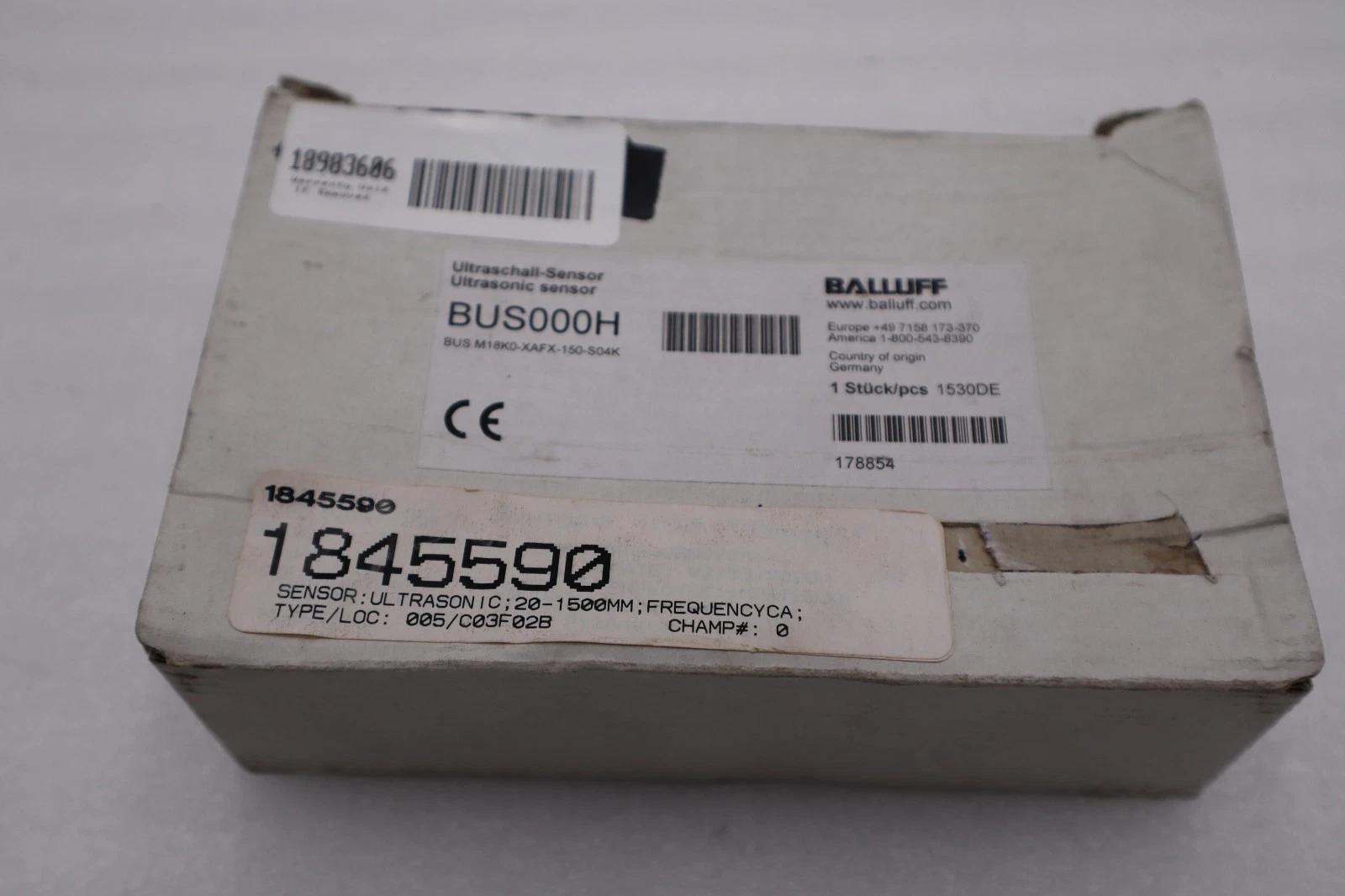 Balluff BUS000H Ultraschall-Sensor BUS M18K0-XAFX-150-S04K STOCK H416A - Image 3