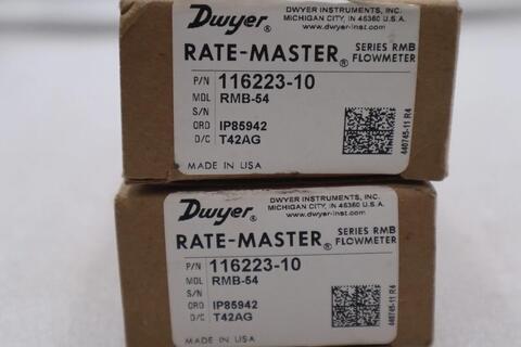 Dwyer rmb-54 rate-master series rmb flowmeter stock #k-2007 - Image 1
