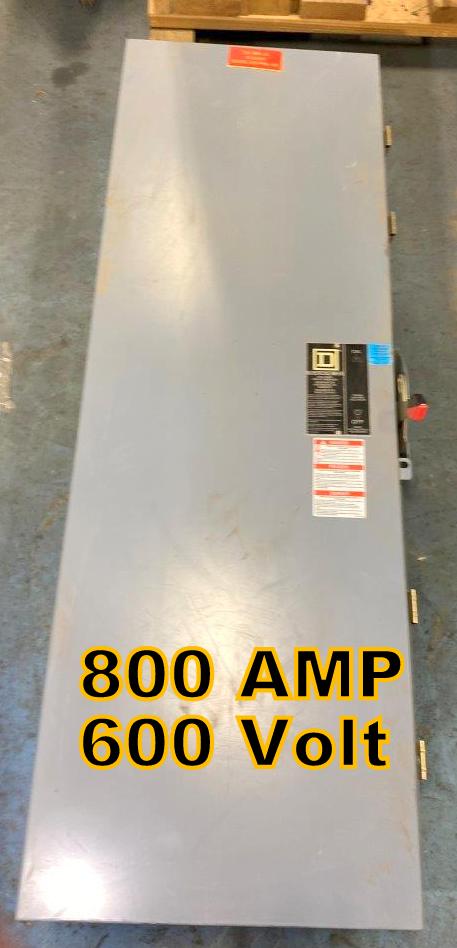 800 Amp. Square D, safety switch breaker encl, 600 Volts - Image 2