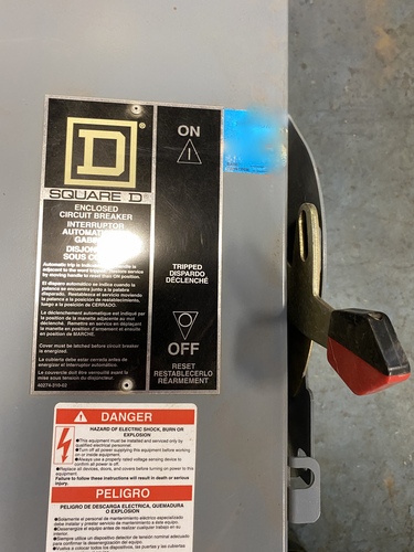 800 Amp. Square D, safety switch breaker encl, 600 Volts - Image 7