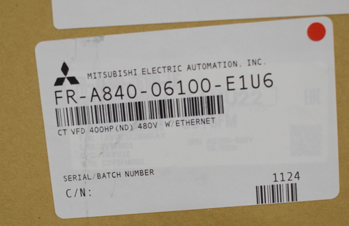 400 HP Mitsubishi, FR-A840-06100-E1-U6, VFD, inverter drive, never used / un-used (8 available) - Image 8