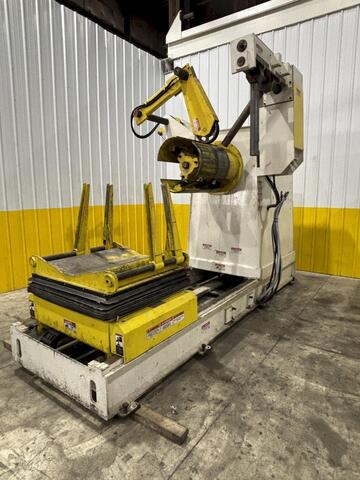 15000 lb. Coe Press Equipment #CPR-PO-15024, coil reel uncoiler w/ coil car, 36" width, 72" outside - Image 1