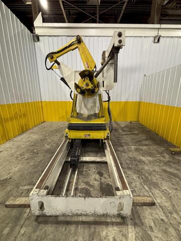 15000 lb. Coe Press Equipment #CPR-PO-15024, coil reel uncoiler w/ coil car, 36" width, 72" outside - Image 4