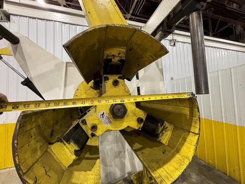 15000 lb. Coe Press Equipment #CPR-PO-15024, coil reel uncoiler w/ coil car, 36" width, 72" outside - Image 9