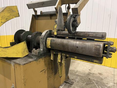 20000 lb. Rowe #20030-DSJ, motorized coil reel uncoiler, 30" width, 60" outside dimensions, pneumatic hold - Image 3