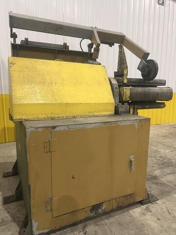 20000 lb. Rowe #20030-DSJ, motorized coil reel uncoiler, 30" width, 60" outside dimensions, pneumatic hold - Image 6