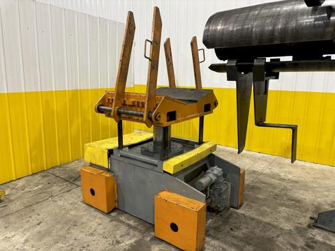30000 lb. Sesco #55-523, motorized coil reel uncoiler, 60" mandrel width, hydraulic expansion, hydraulic - Image 10