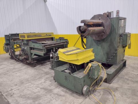 6000 lb. American #1000, motorized coil reel uncoiler & coil car, pendant Control, hydraulic vertical lift - Image 2