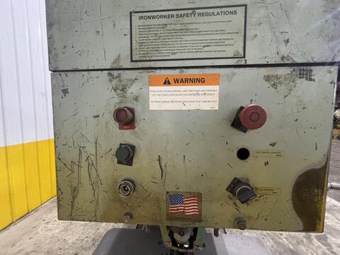 5" x 5" x 1/2" Piranha #PII-110, hydraulic ironworker, 110 ton - Image 6
